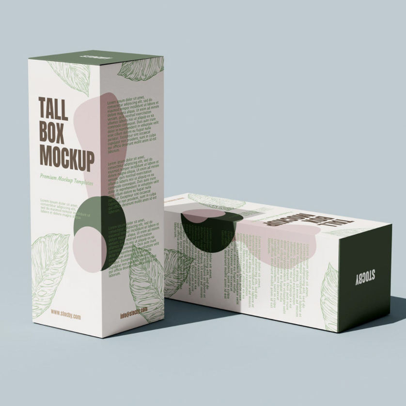 skincare products paper box