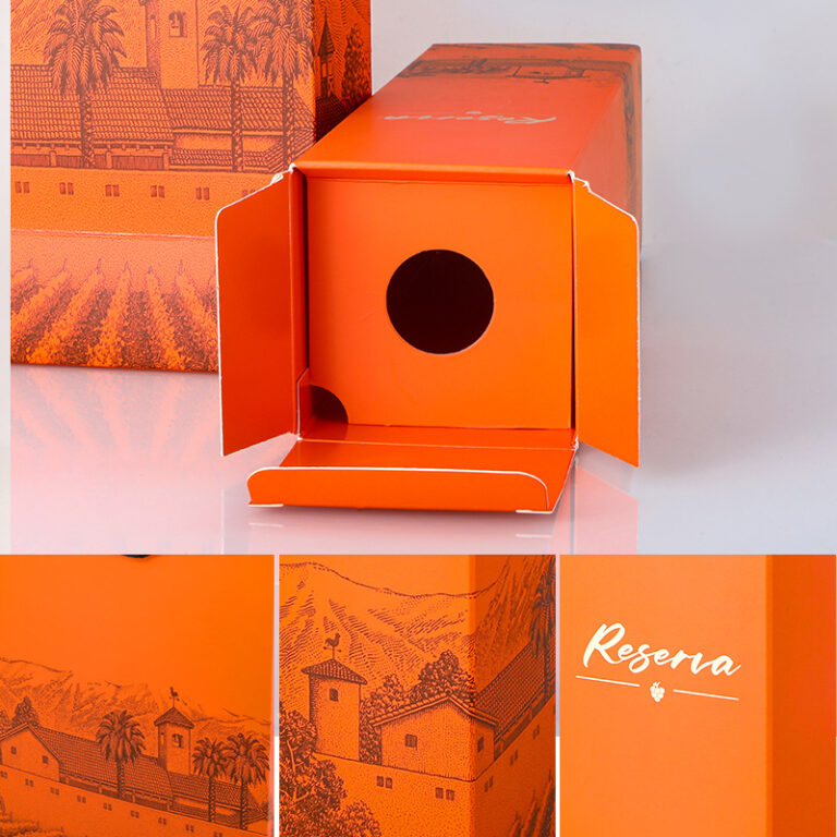 High-strength lock bottom box for wine retail packaging with insert