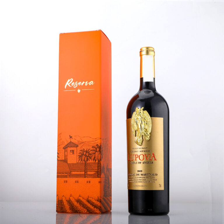 Printed auto lock bottom product boxes for spirits wine packaging in bulk