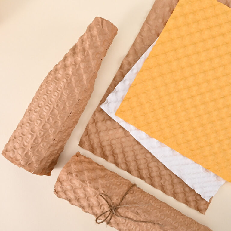 Recyclable paper cushioning materials for sustainable protection of fragile items.