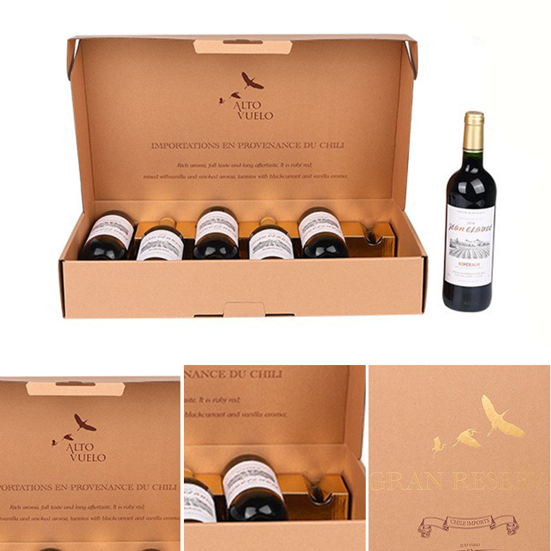 Twelve wine bottle shipping box with secure dividers, ideal for fragile glass bottle transportation