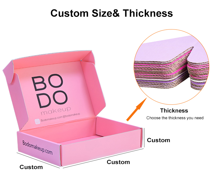 Custom mailer box with roll end tuck top design