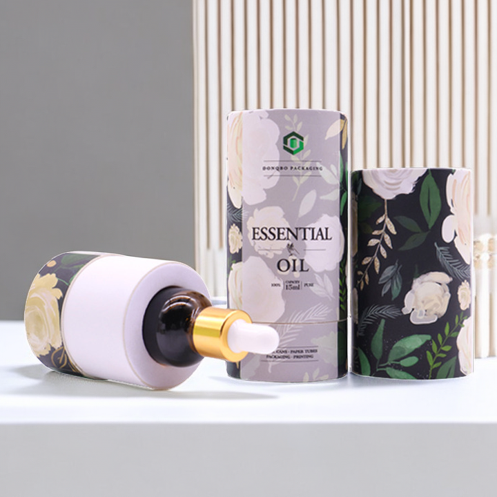 essential oil packaging cylinder paper box round box paper tube