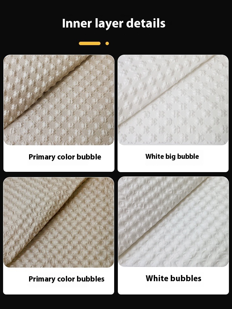 Interior view showing recyclable air-cushion lining