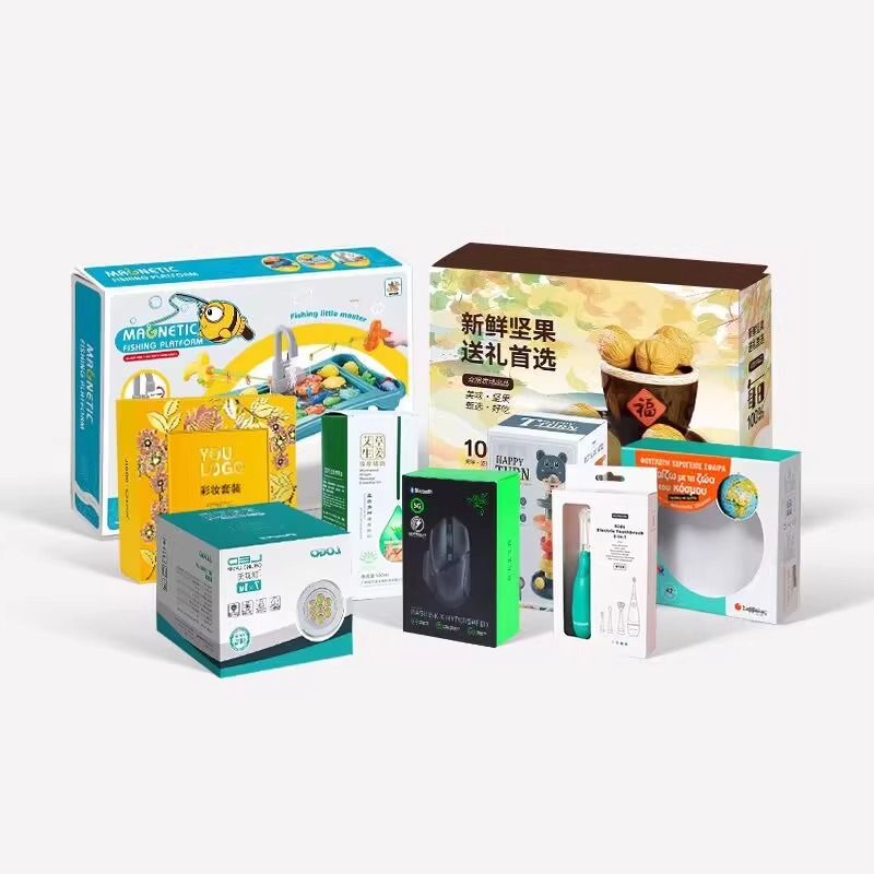 Reverse tuck folding carton box – sleek colored packaging box for small items