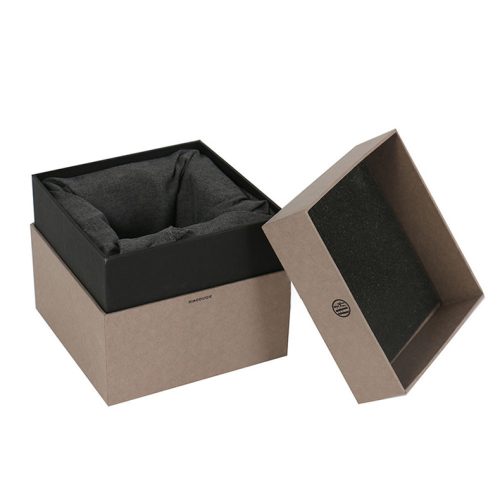 Set up box with spot UV and embossed logo for premium retail packaging