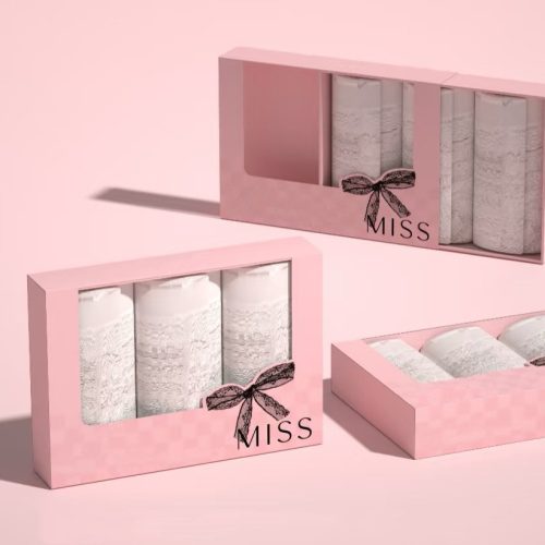 Custom sock packaging box with vibrant colors and innovative design.