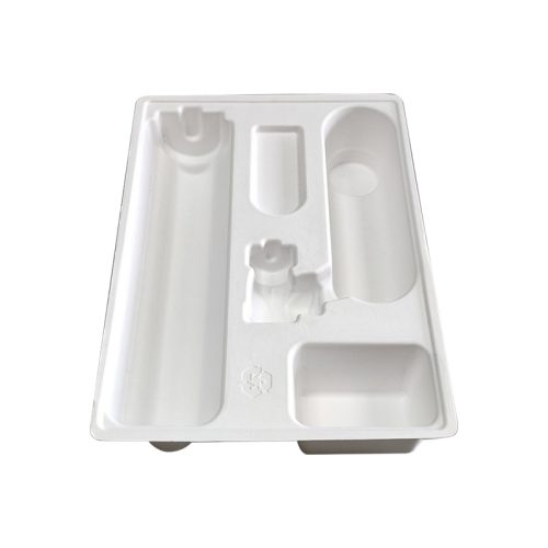molded pulp trays inserts for cosmetics packaging