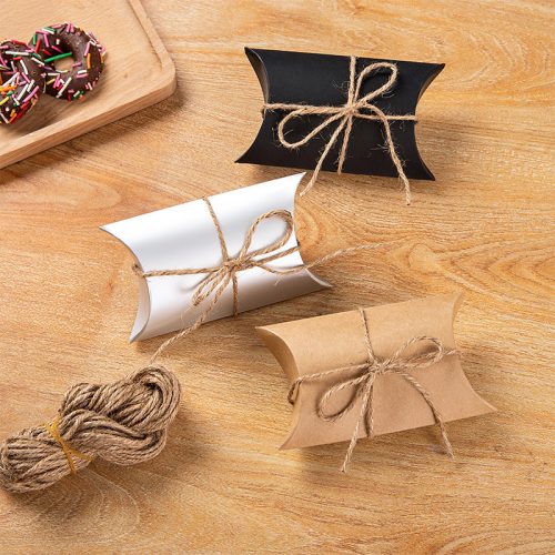 66-scarf gift box printed pillow boxes Custom pillow boxes with logo for boutique packaging